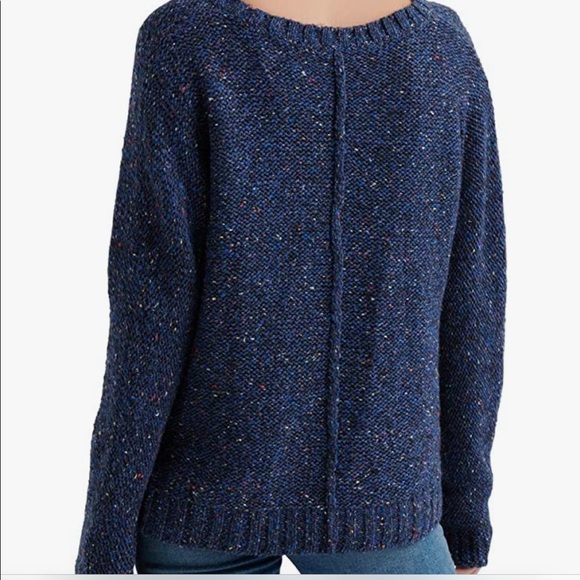 Lucky Brand Chunky V-Neck Sweater in pink - Picture 3 of 4